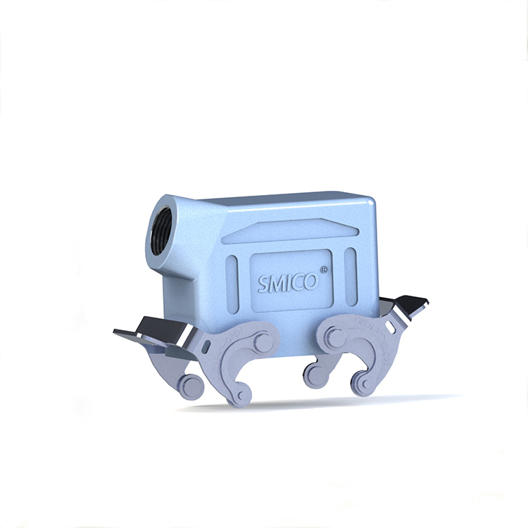 Heavy Duty Male Fmale Connector IP65 Housings Hood H10B-SK-2L-M20 Side entry 19300101530