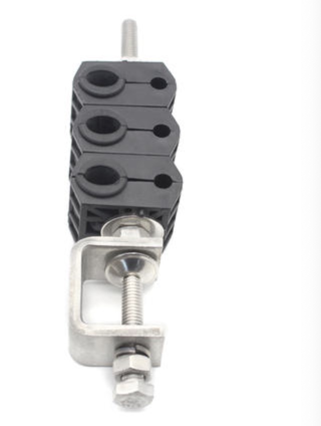 6 Way Flexline Fiber Optic Dual Feeder Clamp For 4.0-7.0mm Cable