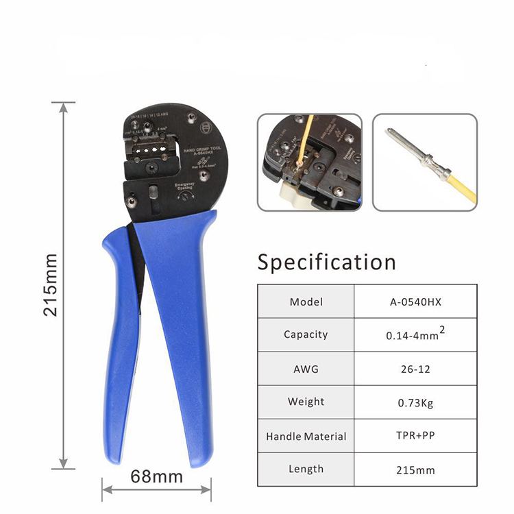 Crimping Tool for heavy duty connector AWG 26-12 - Buy Crimping Tool ...