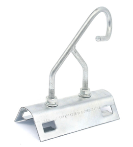 Silver Galvanized Iron Fiber Optic Metal Cable Hook