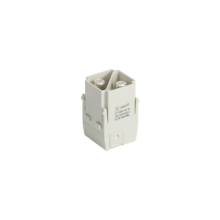 H2MK-002.1-M 100A Heavy Duty 2 Pin Connector Axial screw terminal 09140022651 aviation plug